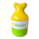 SunEasy sunscreen applicator with yellow top and green bottom on a white background