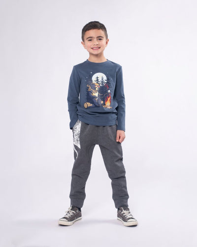 Teddy Smores Graphic Long Sleeve Tee by Appaman