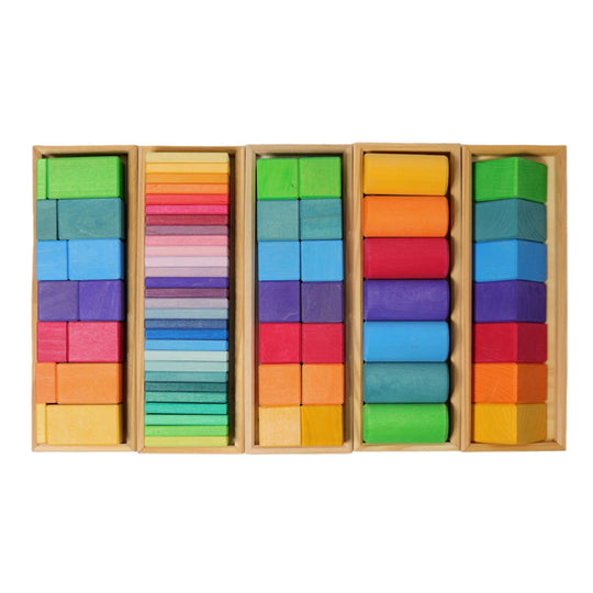 Shapes And Colors Wooden Blocks by Grimm's
