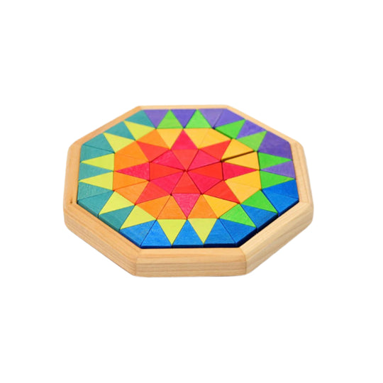 Small Octagon Wooden Building Toy by Grimm's