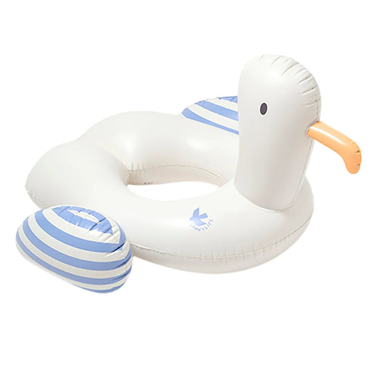Kids Pool Ring - Sid the Seagull Blue Stripe by Sunnylife - FINAL SALE