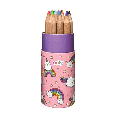 Mini Draw 'n' Doodle Colored Pencils + Sharpener - Set of 12 by OOLY