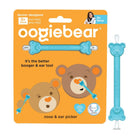 Oogiebear nose and ear picker with packaging on an orange background