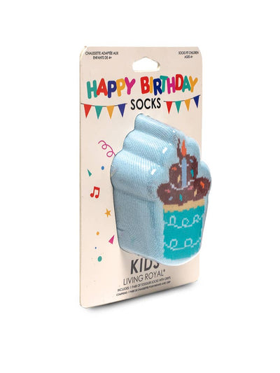 Cupcake Birthday Kids Crew Socks by Living Royal