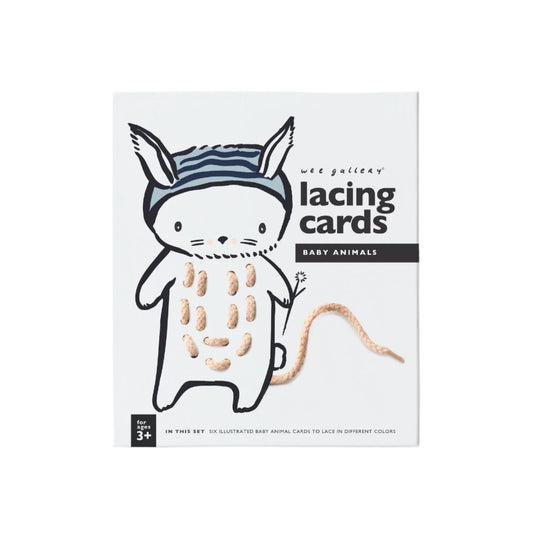 Lacing Cards - Baby Animals by Wee Gallery