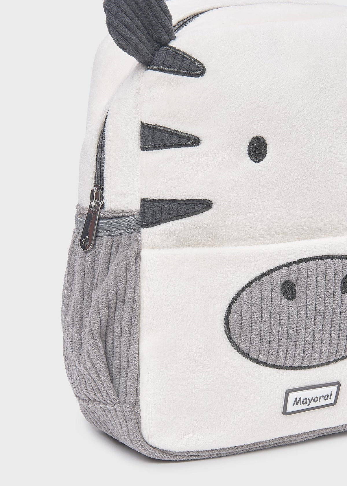 Children's backpack with animal design and Mayoral branding on a white background