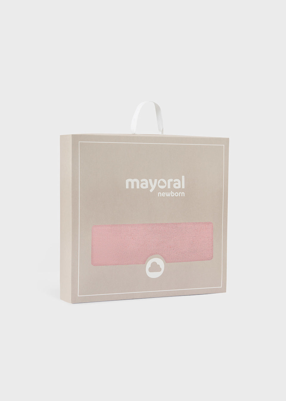 Mayoral newborn baby blanket packaging on a white background