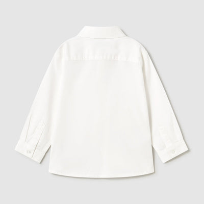 Baby Button Up Shirt - White by Mayoral