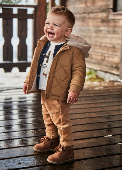 Baby Corduroy Joggers - Toffee by Mayoral