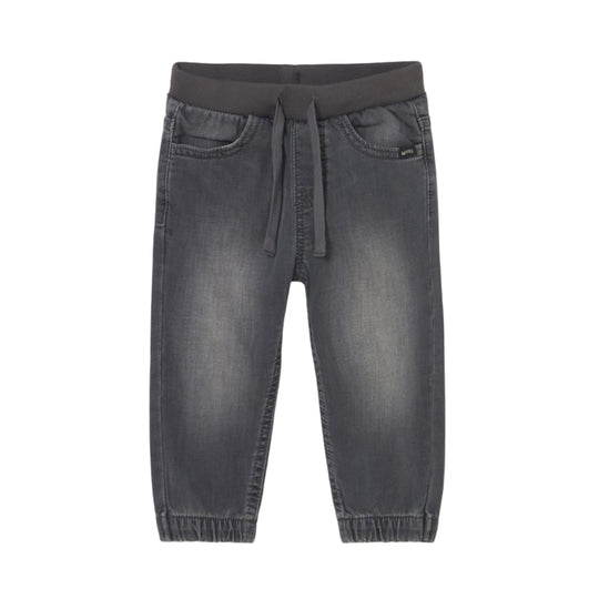 Baby Denim Jogger Pants - Dark Grey by Mayoral