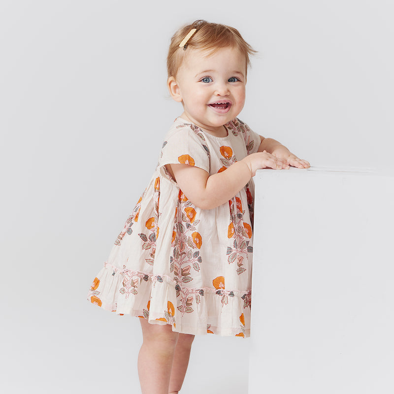 Niley Dress Set - Cloud Bouquet Floral by Pink Chicken