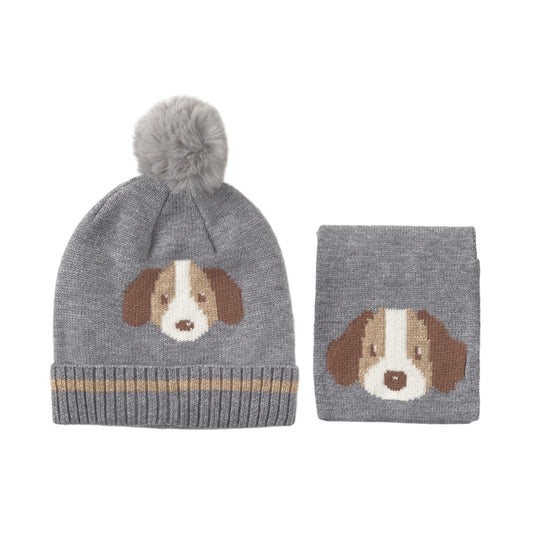 Knit Hat and Scarf Set - Fog Dog by Mayoral