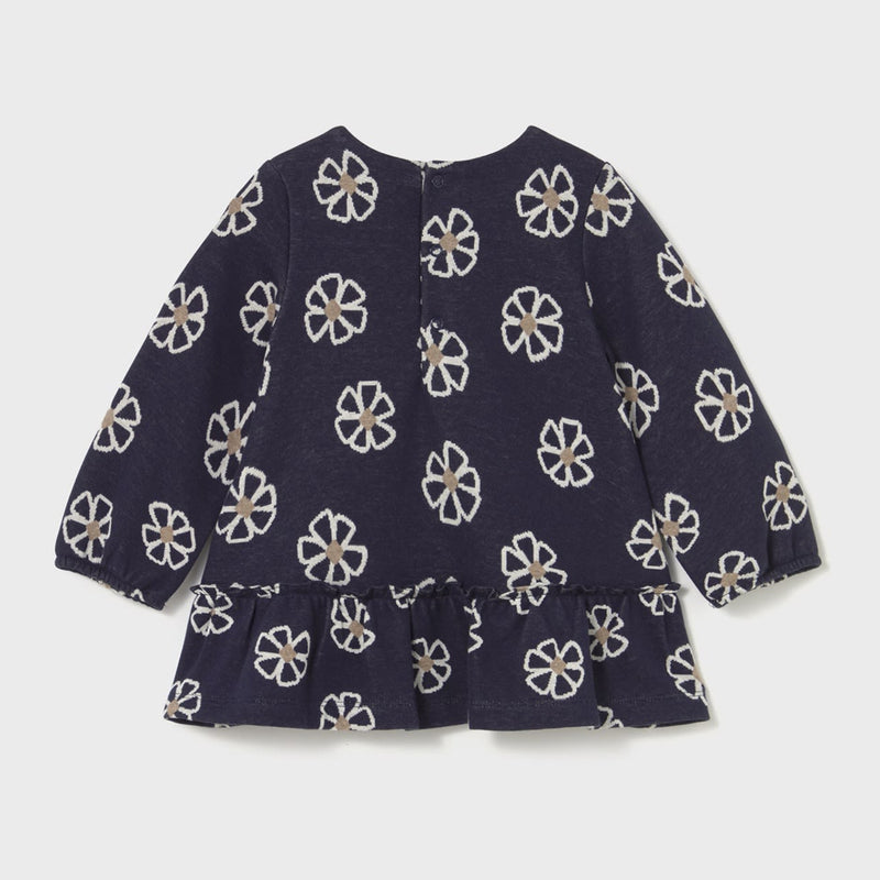 Baby Knit Dress - Navy Flowers by Mayoral - FINAL SALE