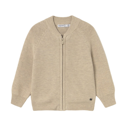 Baby Knit Cardigan - Beige Heather by Mayoral