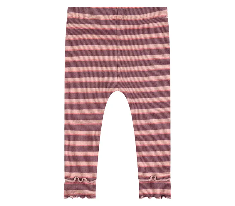 Baby Rib Leggings - Purple Stripe by Babyface