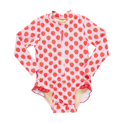 Baby Girls Arden Swim Suit - Strawberries by Pink Chicken