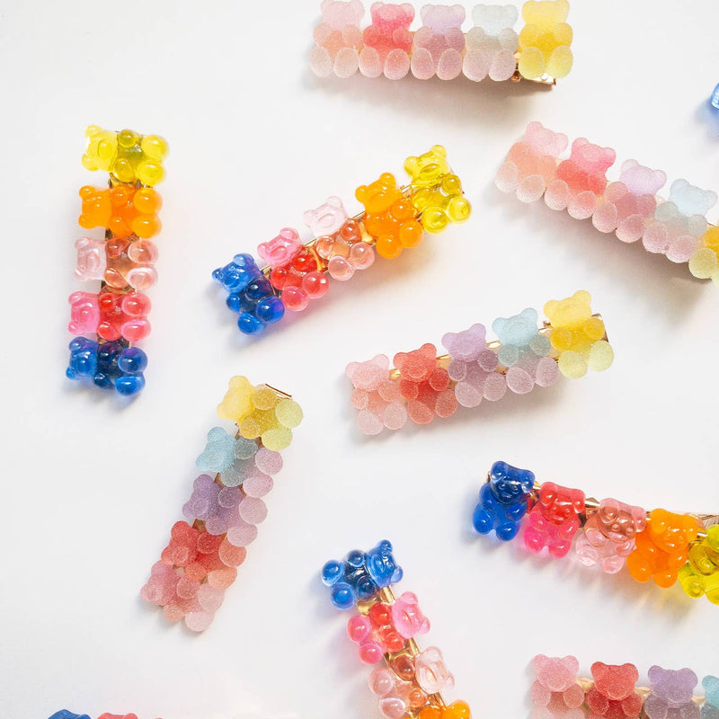 Gummy Bear Hair Clips by Eggy Cakes