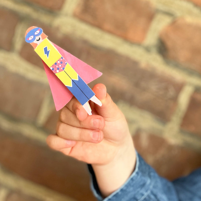 Make Your Own Superhero Peg Doll Kit by Cotton Twist