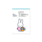 Miffy character with flowers on a white background