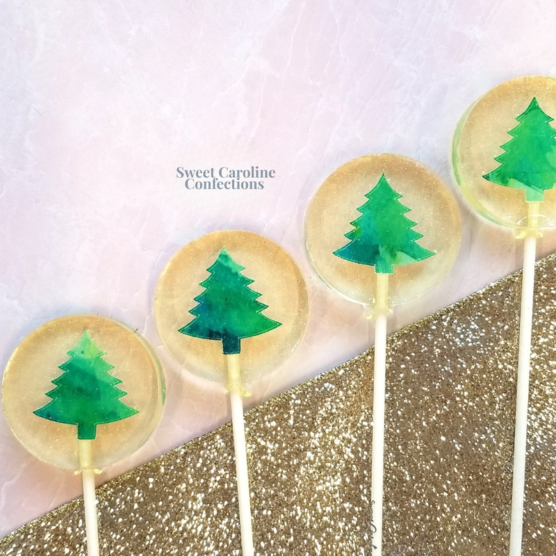 Christmas Tree Lollipop - Green Apple by Sweet Caroline Confections