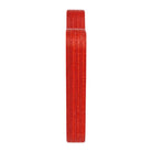 Red cylindrical object on a white background