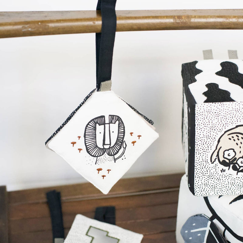 Crinkle Pages Stroller Toy - Wild by Wee Gallery