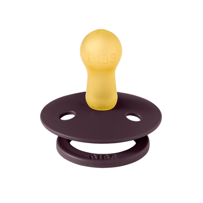 Bibs Colour Pacifier 2 Pack - Holiday Bows Ivory/Plum