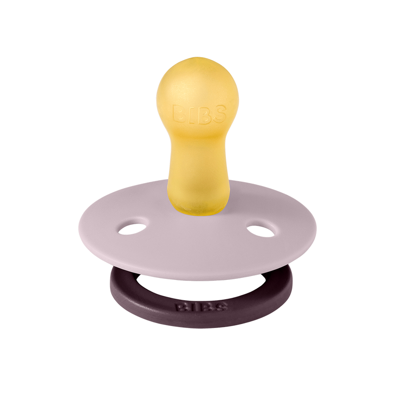 Bibs Studio Colour Pacifier 2 Pack Fusion - Dusky Lilac Plum Mix