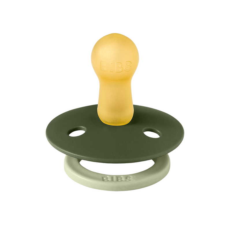 Bibs Studio Colour Pacifier 2 Pack Fusion - Sage Hunter Green Mix