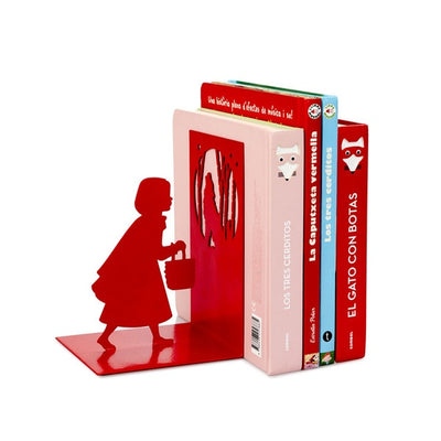 Single Metal Bookend - Little Red by Balvi