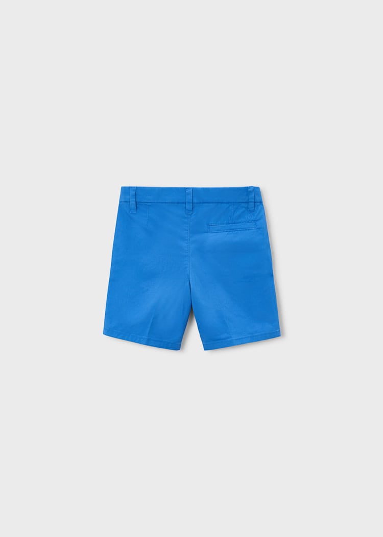 Blue shorts on a light gray background