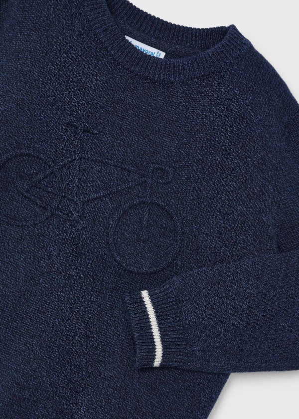 Embossed Bike Sweater - Navy by Mayoral