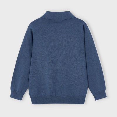 Knit Polo Shirt - Steel Heather by Mayoral