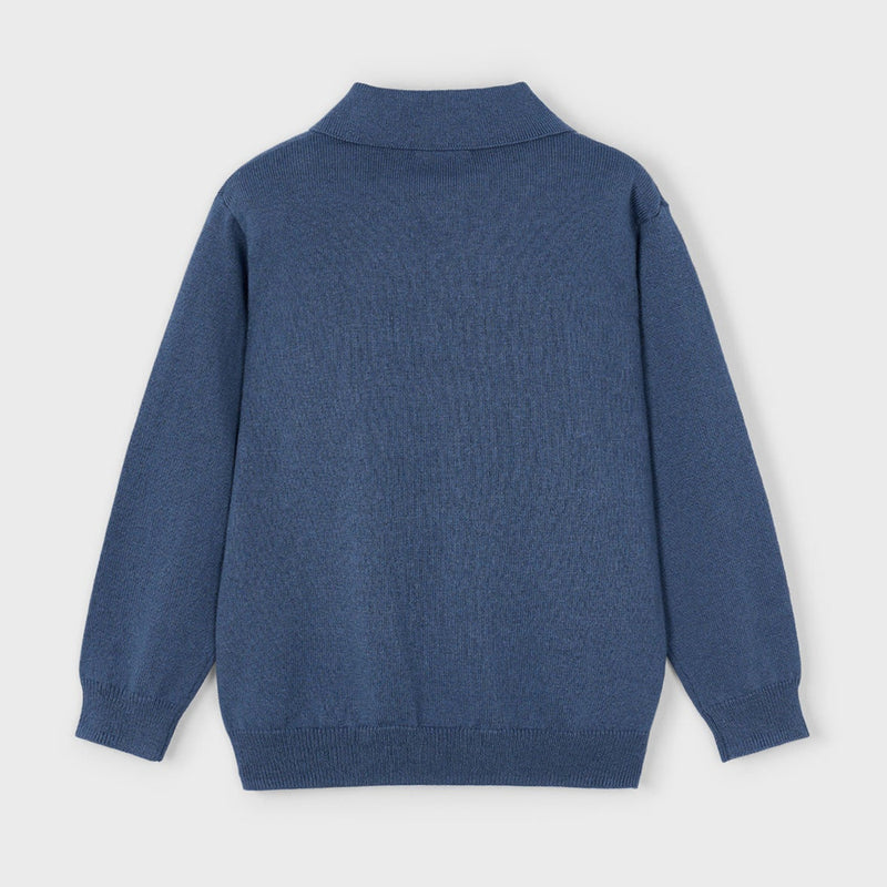 Knit Polo Shirt - Steel Heather by Mayoral