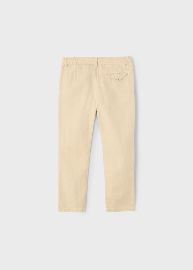 Linen Pants with Drawstring - Biscuit by Mayoral