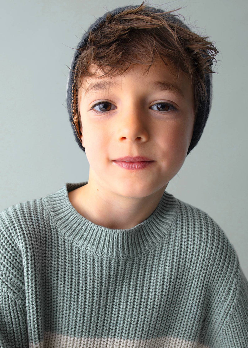 Knit Striped Sweater - Glacier by Mayoral - FINAL SALE