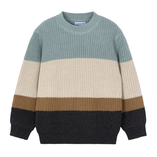 Knit Striped Sweater - Glacier by Mayoral - FINAL SALE