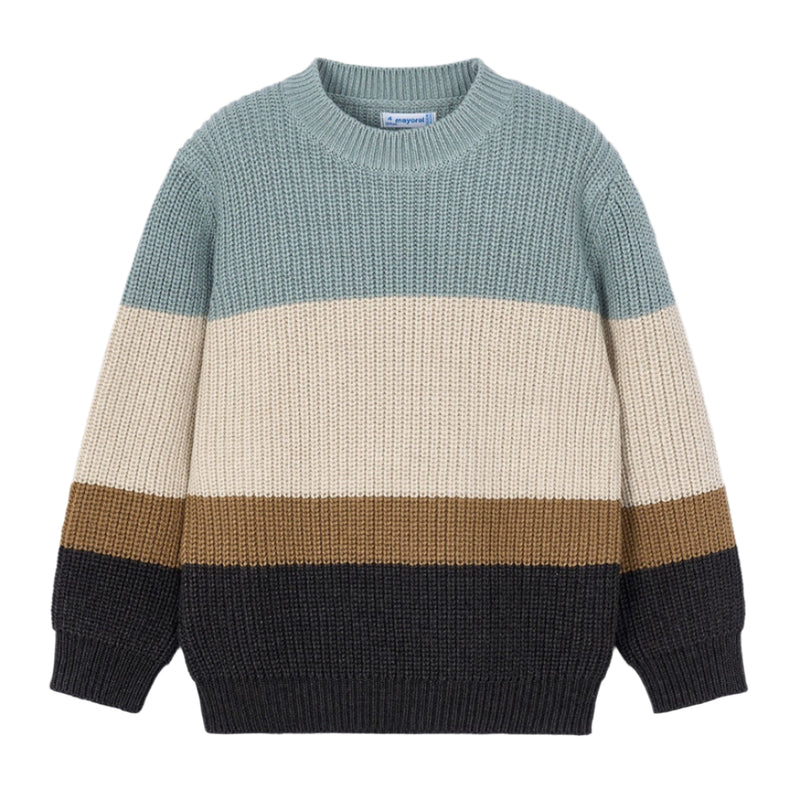 Knit Striped Sweater - Glacier by Mayoral - FINAL SALE