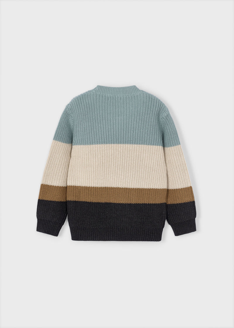 Knit Striped Sweater - Glacier by Mayoral - FINAL SALE