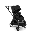 Black stroller on a transparent background