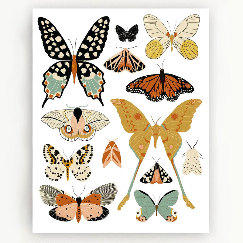 Butterfly Collector Portrait  Art Print - 11x14 by Clementine Kids