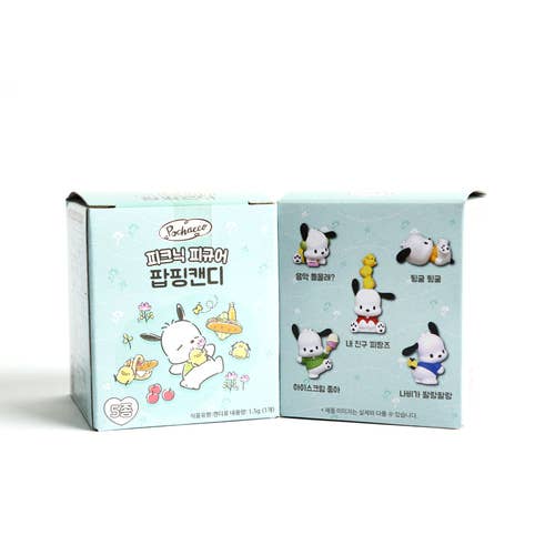 Two cartoon character boxes on a white background