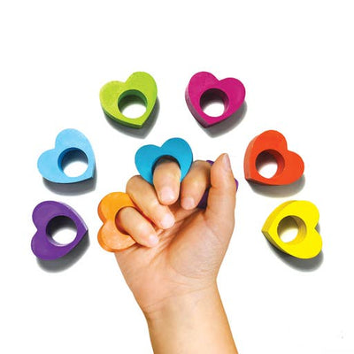 Heart Ring Crayons - Set of 6 by OOLY