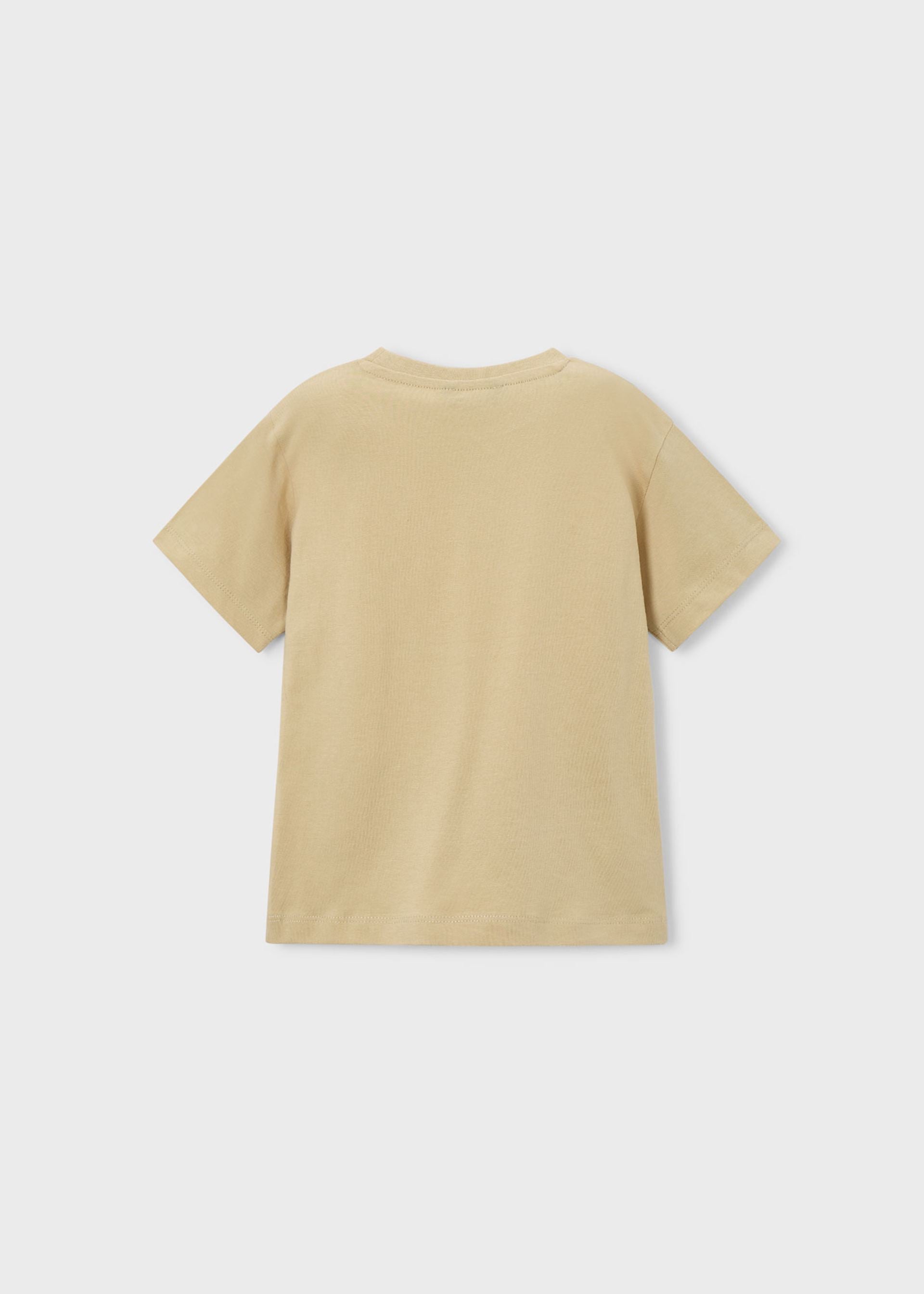 Beige t-shirt on a white background