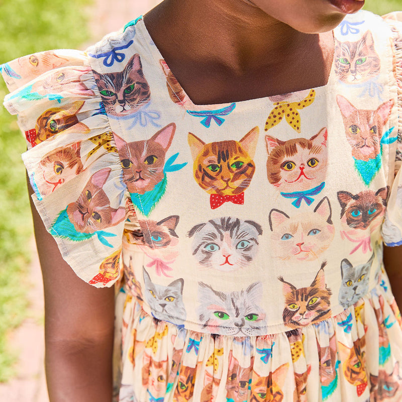 Elsie Dress - Cool Cats by Pink Chicken