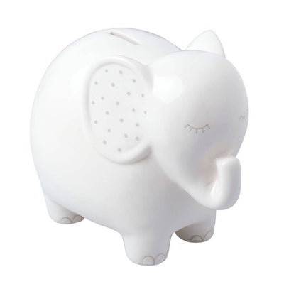 Ceramic Elephant Money Bank by Pearhead