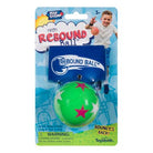 Neon Rebound Ball packaging with a green ball featuring a pink star on a blue background.