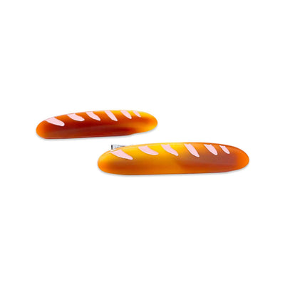 Baguette Alligator Hair Clip Set by Jenny Lemons