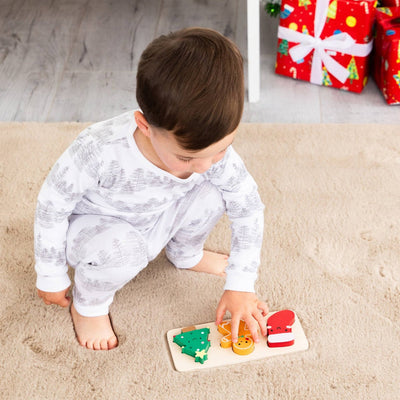 Wooden Christmas Holiday Puzzle by Pearhead