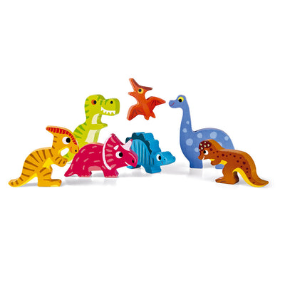 Chunky Wooden Puzzle - Dinosaurs by Janod